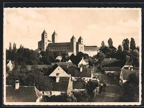 AK Münsterschwarzach, Blick zum Benediktinerabtei