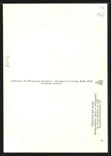 AK Volkach, Wallfahrtskirche Maria im Weingarten, Hl. Anna, Innenansicht