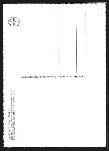 AK Mainbernheim, Gasthof zum Löwen, Bes. O. Bauer, Wehrtürme, Pulverturm