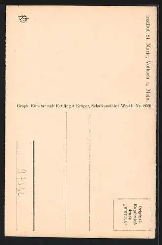 AK Volkach a. Main, Institut St. Maria, Klosterpforte