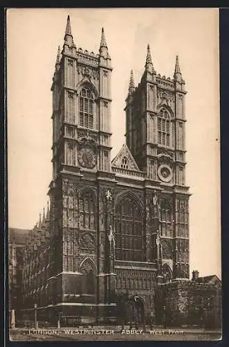 AK London, Westminster Abbey, West Front