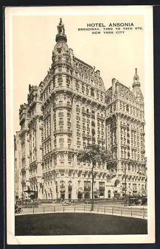 AK New York, NY, Hotel Ansonia am Broadway