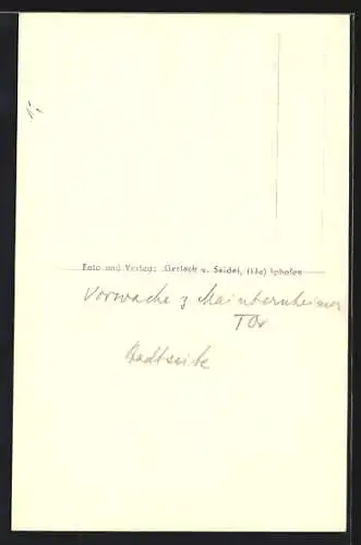 AK Iphofen / Mfr., am Torbogen