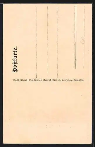 AK Iphofen, Strassenpartie am Rödelseer Tor