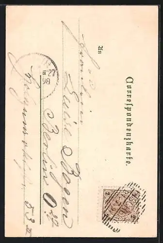 Lithographie Fischern, Japanischer Porzellan-Pavillon d. Carlsbader Porzellan Fabrik v. C. Knoll