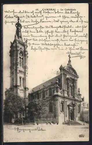 AK Cambrai, La Cathédrale