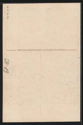 AK Richard Wagner, Tannhäuser, Die Frau im Walde