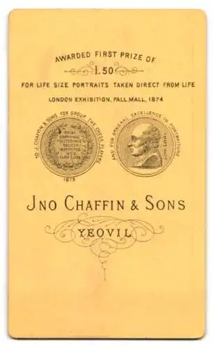 Fotografie Ino Chaffin &amp Sons, Yeovil, Porträt eines jungen Mannes