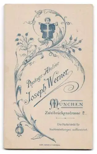 Fotografie Josef Werner, München, Zweibrückenstr. 2, Porträt einer Dame
