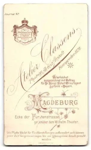 Fotografie Theo Classens, Magdeburg, altes Brückthor 3-4, Porträt einer Frau