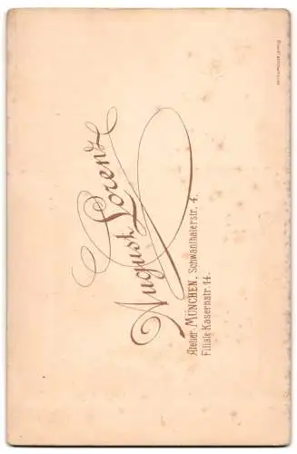 Fotografie August Lorenz, München, Schwanthalerstr. 4, Familienporträt mit Vater, Mutter und drei Kindern