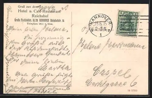 AK Hannover, Ortspartie mit Museum