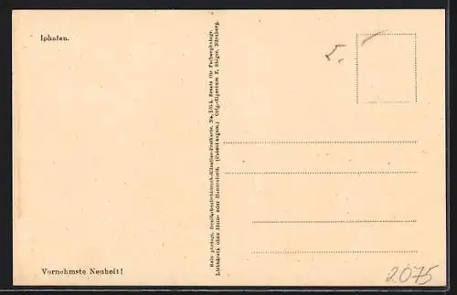 AK Iphofen, Teilansicht mit Kirche