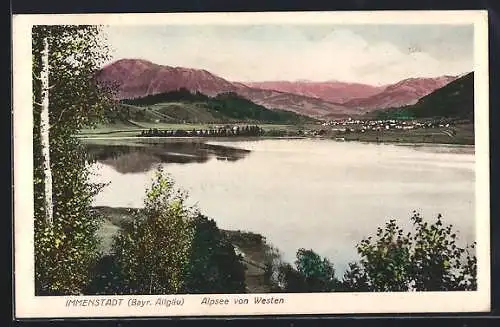 AK Immenstadt /Bayr. Allgäu, Alpsee von Westen