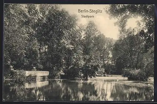 AK Berlin-Steglitz, Stadtpark