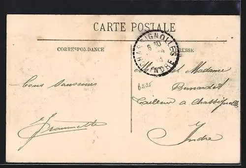 AK Paris, Inondation de 1910, Quai des Grands Augustins, Hochwasser, Boot