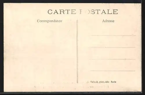 AK Paris, Le Ministère des Affaires Étrangères et le Quai d`Orsay, Inondations 1910