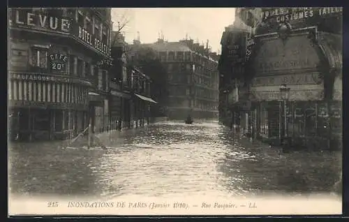 AK Paris, Rue Pasquier, Inondations 1910
