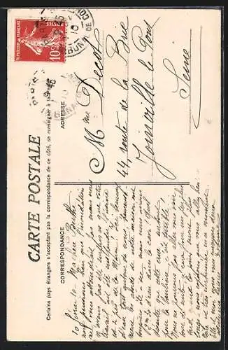 AK Paris, Inondations 1910, Rue des Fosses-Saint-Bernard