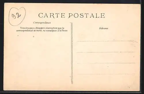 AK Paris-Clichy, Crue de la Seine 1910, Rue de la Mairie