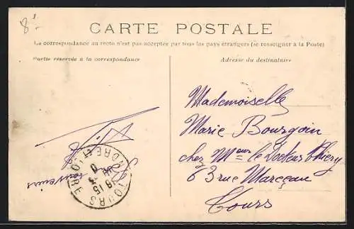 AK Paris, Crue de la Seine 1910, Boulevard Haussmann