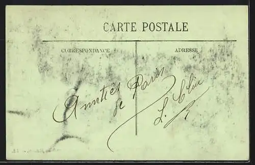 AK Paris, Inondations de Janvier 1910, L`Arrivé des Matelots, Hochwasser
