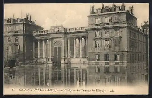 AK Paris, Crue de la Seine, Janvier 1910, La Chambre des Deputes
