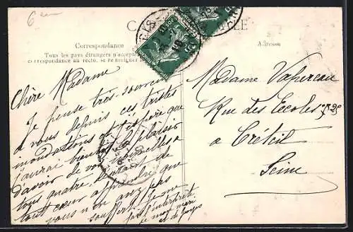 AK Paris, Crue de la Seine, Janvier 1910, Rue Saint-Andre-des-Arts