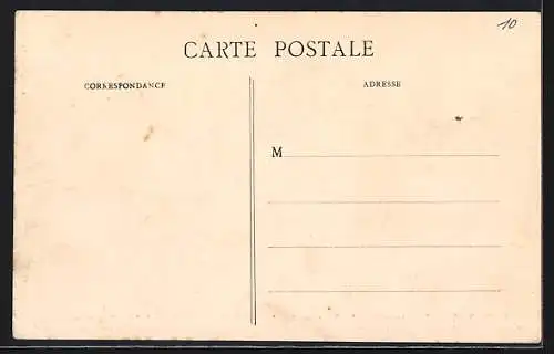 AK Troyes, Inondations 1910, Les Digues crevées, Digue de Foissy, La Breche vue de face