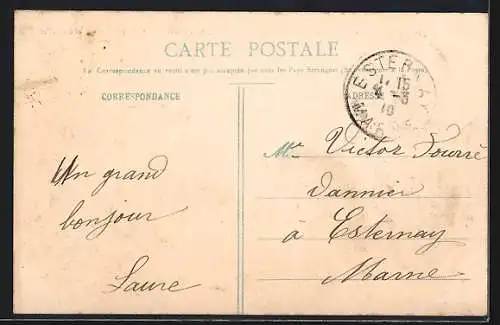 AK Troyes, Inondations 1910, Maison écroulée, Digue de Fouchy