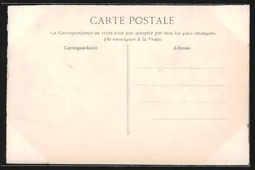 AK Crue de la Seine 1910, Un cannot automobile conduit par un officier de paix