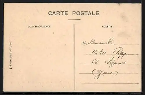 AK Crue de la Seine 1910, Un jardin au port de l`Hotel de Ville