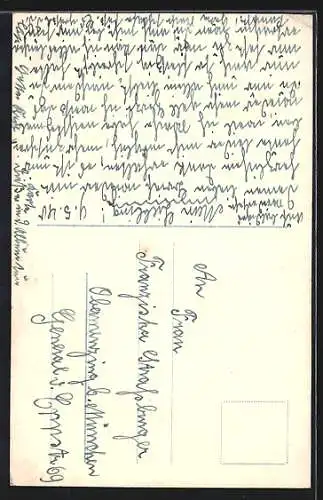 Foto-AK HB Nr. 9823 /6: Der gute Kamerad, Soldat mit der Liebsten