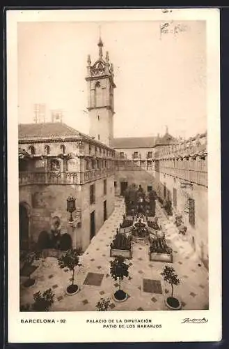 AK Barcelona, Palacio de la Diputacion, Patio de los Naranjos