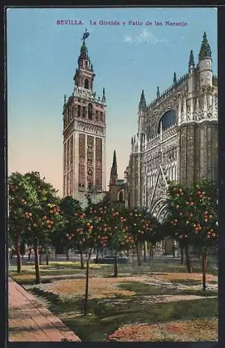 AK Sevilla, La Giralda y Patio de las Naranjo
