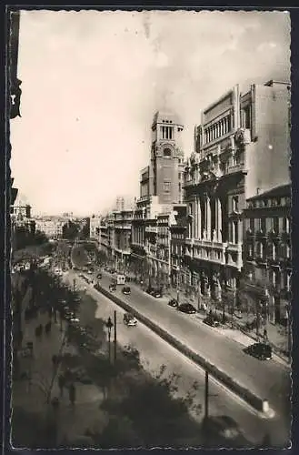 AK Madrid, Calle de Alcala y Bellas Artes