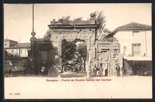 AK Zaragoza, Puerta de Neustra Senora del Carmen