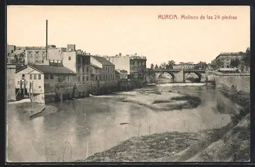 AK Murcia, Molinos de las 24 piedras, Partie am Fluss