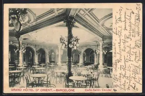 AK Barcelona, Grand Hôtel d`Orient, Café-Salon Condal
