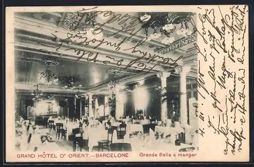 AK Barcelona, Grand Hôtel d`Orient, Grande Salle à manger