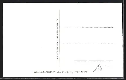 AK Santander, Santillana, Casas de la plaza y Torre de Merino