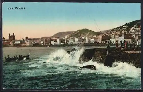 AK Las Palmas, Ciudad, Angler, Ruderboot