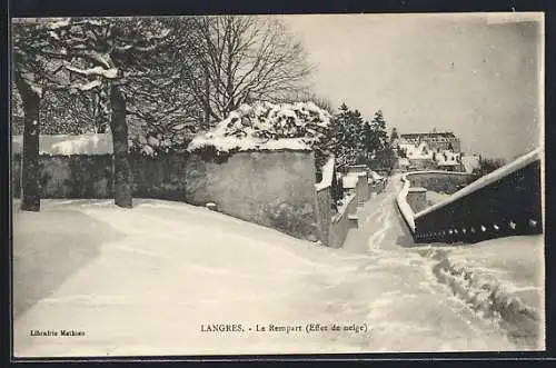 AK Langres, Le Rempart (Effet de neige)
