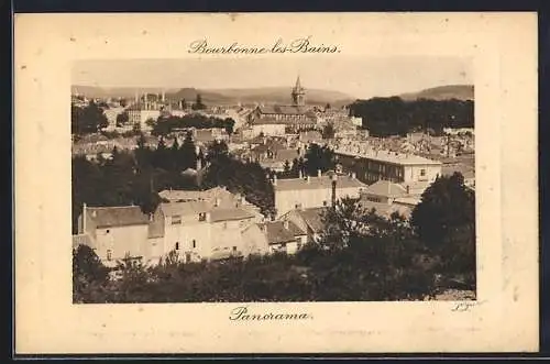 AK Bourbonne-les-Bains, Panorama de la ville et des environs