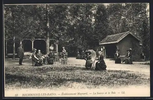 AK Bourbonne-les-Bains, Établissement Maynard, La Source et le Bois