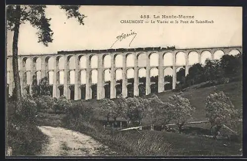 AK Chaumont, Le Viaduc et le Pont de Saint-Roch