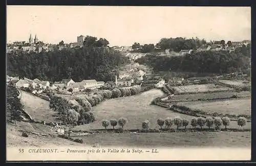 AK Chaumont, Panorama pris de la Vallée de la Suize