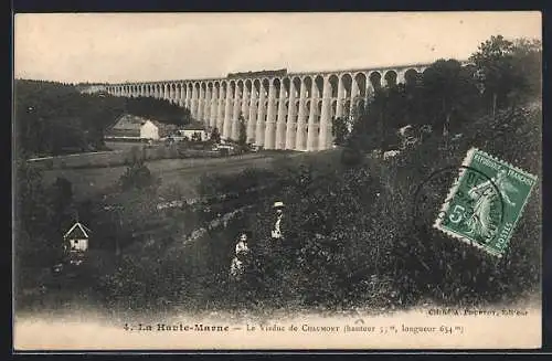 AK Chaumont, Le Viaduc (hauteur 52 m, longueur 654 m)