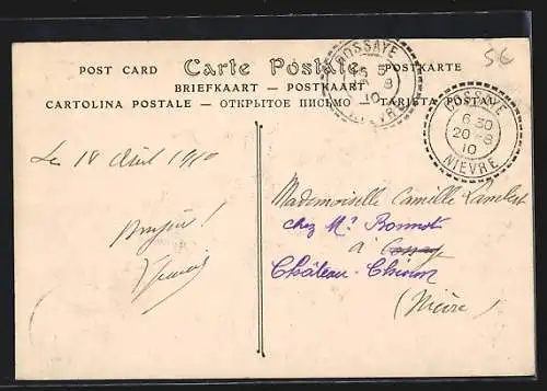 AK Langres, Vue sur la Cathédrale Saint-Mammès