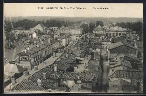 AK Saint-Dizier, Vue générale sur les toits et la ville